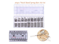 G & J 360pcs Watchmaker Watch Band Spring Bars Strap Link Pins Repair Kit