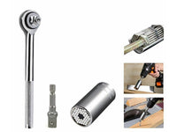 G & J Universal Wrench 7-19mm Multi-Function Power Drill Adapter 3pc Tool Set