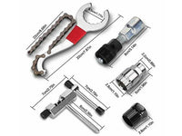 G & J Bicycle Bike Repair Tool Kit 6 PCS Crank Chain Cutter Extractor Bracket Freewheel Puller