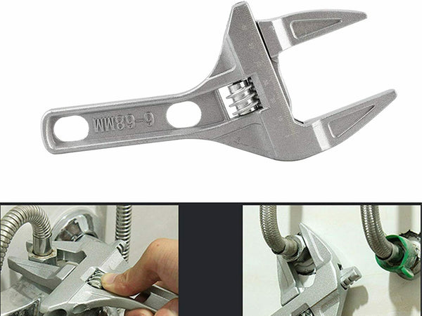 G & J Large Wrench Adjustable Opening Hand Tool for Bathroom Kitchen Sink Tube Nut